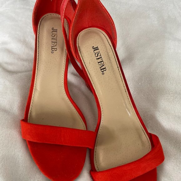 Masha Heeled Sandal - Poppy Red - Picture 3 of 4
